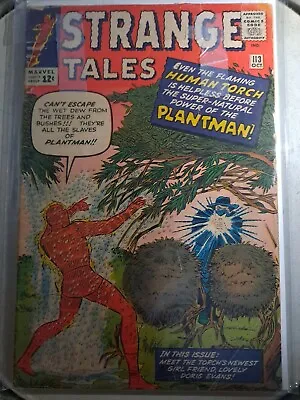 Buy Strange Tales # 113 GD+ 2.5, 1963 1st Appearance Origin Plantman! Human Torch. • 62.46£