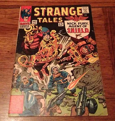 Buy Strange Tales #142 (Mar 1966, Marvel)/Early Nick Fury & SHIELD/Silver Age/VG-FN • 25.66£