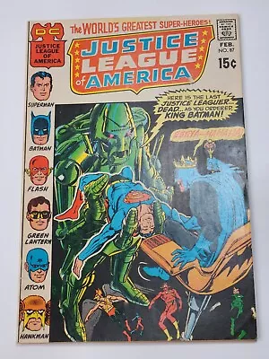 Buy Justice League Of America 87 Neal Adams Cover 1st App Champions Of Angor 1971 • 15.18£
