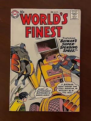 Buy World's Finest Comics #99 (DC 1959) Silver Age Batman Superman Jack Kirby VF- • 149.42£