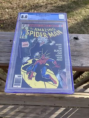 Buy Amazing Spider-Man #194 CGC VF 8.0  1st App Black Cat! Marvel 1979 Off White • 199.88£