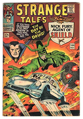 Buy Strange Tales #144 Very Good Plus 4.5 Nick Fury SHIELD Doctor Strange 1966 • 12.86£
