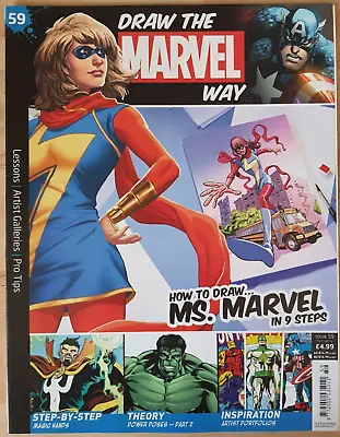 Buy Draw The Marvel Way #59 Ms. Marvel Magazine Hachette Partworks • 3.50£