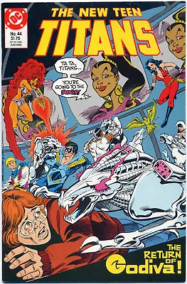 Buy New Teen Titans #44 (dc 1988) Near Mint- First Print White Pages • 5.30£