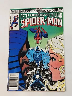 Buy Spectacular Spider-Man 82 NEWSSTAND 1st Punisher Vs Kingpin Bronze Age 1983 • 11.03£