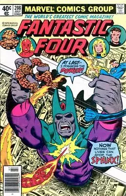 Buy Fantastic Four (Vol. 1) #208 (Newsstand) FN; Marvel | Sphinx - Marv Wolfman - Sa • 9.59£