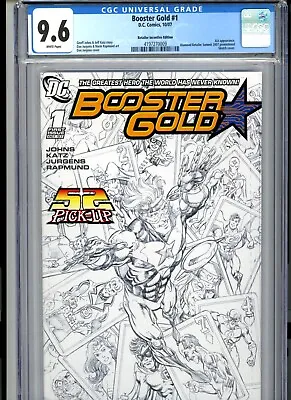Buy CGC 9.6 Booster Gold #1 Retailer Incentive Sketch Edition JLA Appearance • 99.30£
