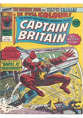 Buy Captain Britain Comic #6 (17/11/1976). VG • 8.46£