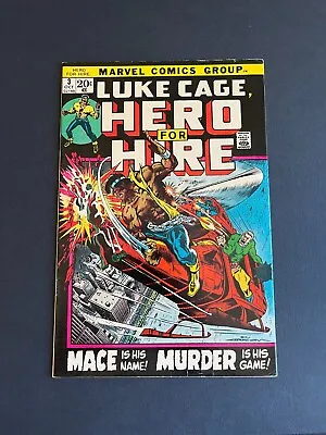 Buy Luke Cage Hero For Hire #3 - 1st Appearance Of Gideon Mace (Marvel, 1972) VF- • 16.24£