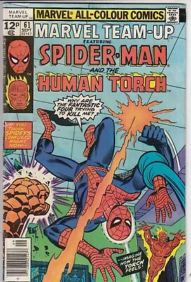 Buy Marvel Team-Up 61 - 1977 - Spider-Man & Human Torch - Fine + • 3.50£