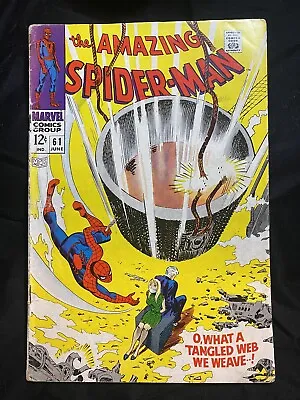 Buy Amazing Spider-Man #61 1st Gwen Stacy Cover GORGEOUS ! • 96.44£
