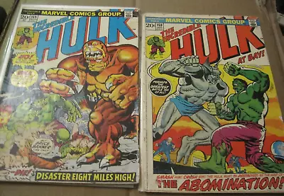 Buy Vintage Incredible Hulk Marvel Comic Lot (1962) 137, 159, 169 • 18.90£