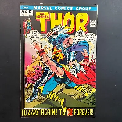 Buy Thor 201 KEY Bronze Age Marvel 1972 Hela Gerry Conway John Buscema Comic Book • 7.87£