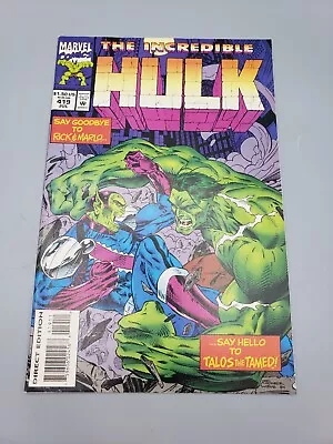 Buy The Incredible Hulk Vol 1 #419 July 1994 The Last Waltz Marvel Comic Book • 7.92£