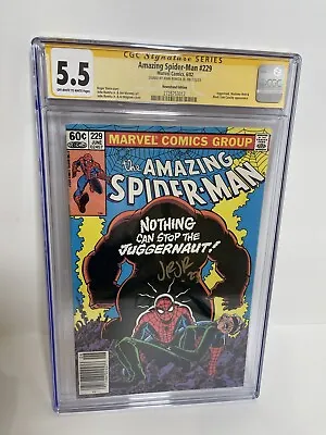 Buy Amazing Spider-man 229 1982 CGC 5.5 Signed By John Romita Jr. 🔥 • 159.84£