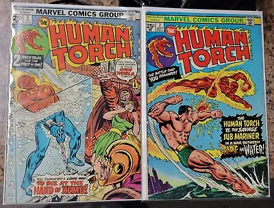 Buy Human Torch #3 & 7 (1975) Lot Of 2 Bronze Age Marvel Comics Sub-Mariner App. • 9.53£