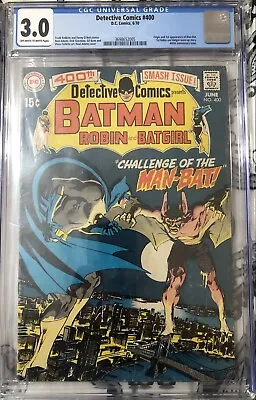 Buy Detective Comics #400 CGC 3.0 1st App Of Man-Bat 6/1970 • 257.72£