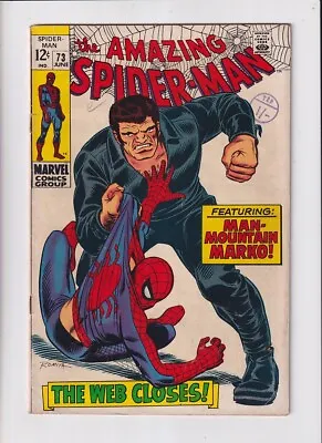 Buy Amazing Spider-Man (1963) #  73 (5.0-VGF) (468606) 1st Silvermane 1969 • 56.25£