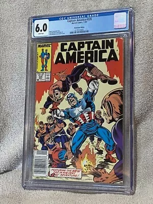 Buy Captain America #335 CGC Graded 6.0 11/87 1987 Marvel Comics Newsstand Edition • 55.30£