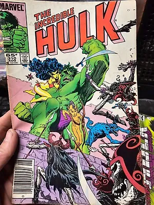 Buy Marvel Comics The Incredible Hulk No. 310 August 1985  • 7.88£