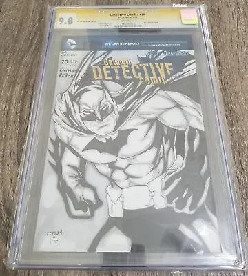 Buy Detective Comics #20 CGC 9.8 SS Full Sketch Art Tony Saylor Marvel Comic • 197.48£