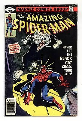 Buy Amazing Spider-Man 194D Direct Variant VG+ 4.5 1979 1st App. Black Cat • 241.14£