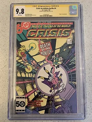 Buy CRISIS ON INFINITE EARTHS #4 (1985) CGC 9.8 SS Signed By Perez. 2nd Constantine! • 197.89£