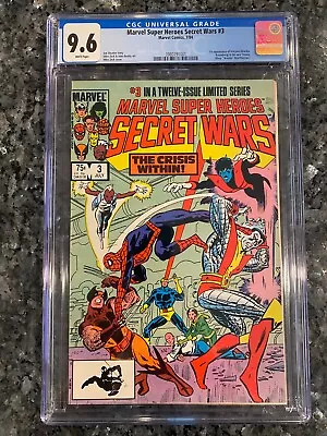 Buy CGC 9.6 Marvel Super Heroes Secret Wars #3-1984 FA Volcana & Second Titania • 102.78£