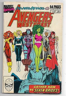 Buy Avengers West Coast Annual #4 Atlantis Attacks VG/FN (1989) Marvel Comics • 2.50£