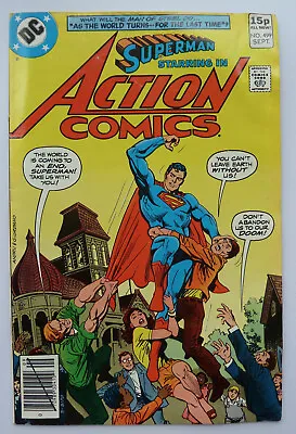 Buy Action Comics #499 - Superman - DC Comics UK Variant September 1979 F/VF 7.0 • 5.99£