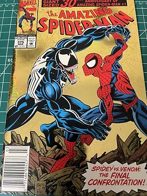 Buy Amazing Spider-Man #375 CGC HIGH GRADE Marvel Comic Venom Gold Foil Newsstand • 32.17£