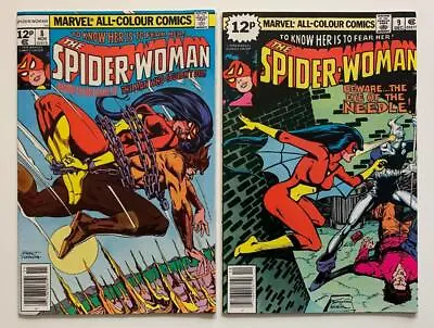 Buy Spider-Woman #8 & #9 (Marvel 1978) 2 X VF+ Condition Bronze Age Issues. • 14.96£
