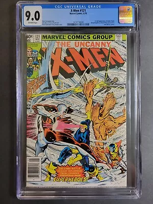 Buy Uncanny X-Men #121 CGC 9.0 OW Marvel May 1979 1st Full Alpha Flight Appearance • 175.89£