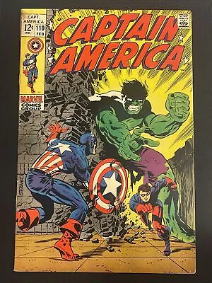 Buy Captain America #110 Hulk Creased 1st Madame Hydra/Viper Mid Grade *PNCARDS* • 139.92£