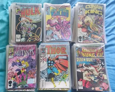 Buy 250+ 1980's Marvel Comics Collection Job Lot Hulk Thor Conan MOKF • 76£