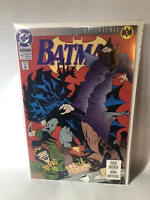 Buy Batman #492 (DC COMICS 1993) Knightfall BAGGED BOARDED • 6.99£