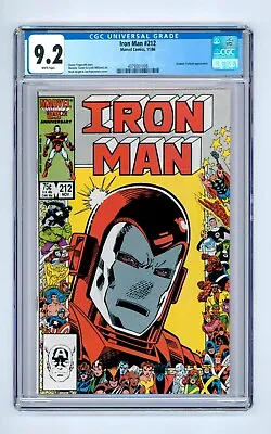 Buy Iron Man #212 CGC 9.2 (1986) - Dominic Fortune - Marvel 25th Anniversary Cover • 31.94£