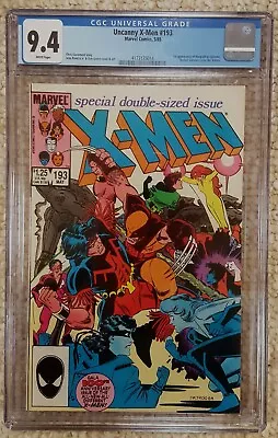 Buy Marvel...uncanny X-men 193 Cgc 9.4 White First Warpath Rachel Summers Joins 1985 • 28.95£