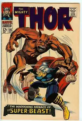 Buy Thor #135 5.0 // Jack Kirby Cover Art Marvel Comics 1966 • 50.19£