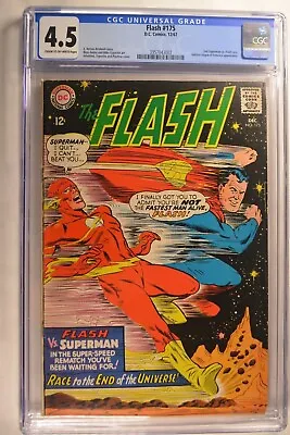 Buy Flash #175 CGC 4.5 OW 12/1967 DC 2nd Superman Vs Flash Race JLA App. • 139.92£