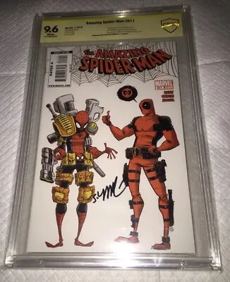 Buy Amazing Spider-man #611 Signed Skottie Young Variant 9.6 Cbcs Ss Deadpool /htf • 215.78£