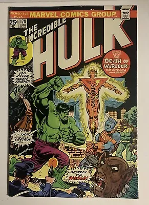 Buy Incredible Hulk #178 (NM) Marvel Comics 1974, Death & Rebirth Adam Warlock • 39.58£