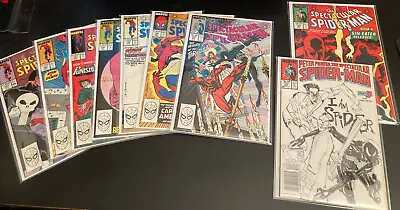 Buy 9 Hi-Grade SPECTACULAR SPIDER-MAN: #133,134 + #137-143 *Bagged In Thick Mylar!* • 35.81£