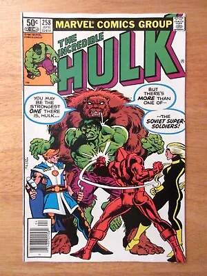 Buy INCREDIBLE HULK #258 *Newsstand!* (VF+/NM-) *Very Bright, Colorful & Glossy!* • 19.93£