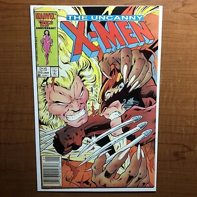 Buy The Uncanny Xmen #213 8.5/9.0 First Cameo Appearance Of Mr Sinister Newsstand • 17.39£