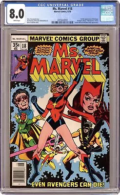 Buy Ms. Marvel #18 CGC 8.0 1978 4205644008 1st Full App. Mystique • 158.36£