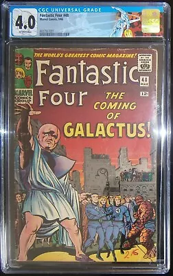 Buy Fantastic Four 48 CGC 4.0 1st Appearance Silver Surfer Custom Label CENTS • 895£