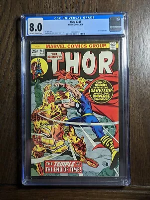 Buy Thor #245, CGC 8.0, 1st App Of 'He Who Remains.'  Loki And MCU Series.  • 59.52£