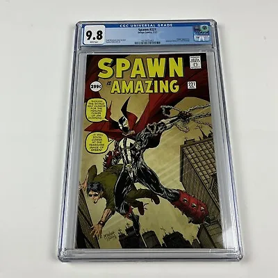 Buy Spawn #221 - CGC Graded 9.8 - Amazing Fantasy 15 Homage Cover - McFarlane • 237.47£
