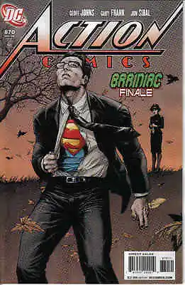 Buy Action Comics #870 / Superman / Brainiac Finale / Johns / Frank / Dc Comics 2008 • 10.19£
